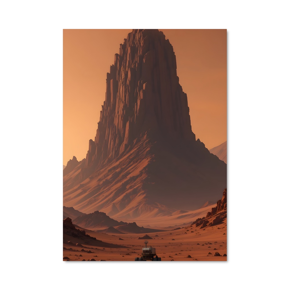 Poster splendide Mont Olympus – affiche Système solaire